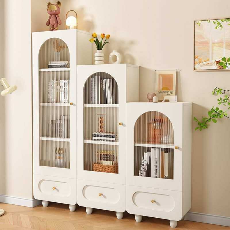 实木书柜书架家用落地靠墙柜子储物柜奶油风客厅收纳柜多层整理柜,机械设备,其他机械设备,淘宝优惠券,粉丝福利购,淘宝优惠卷