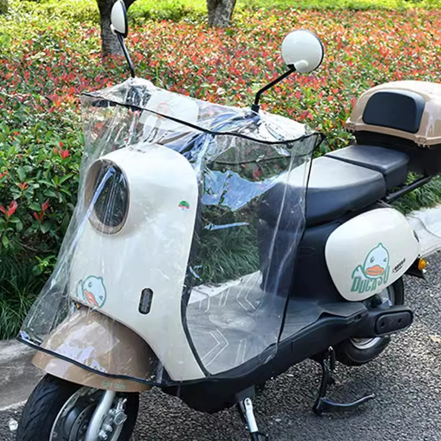 电动车摩托车车头中控防雨罩挡风罩电瓶车加宽防水罩通用神器骑行