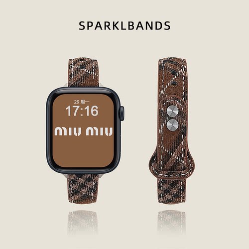 适用于苹果iwatchs11毛呢手表带