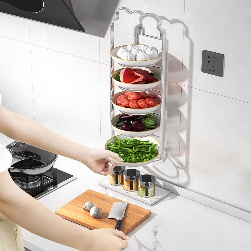 备菜置物架厨房专l用多功能台面墙壁两用多层碗碟配菜盘收纳神器,厨房/烹饪用具,配菜/备菜盘,淘宝优惠券,粉丝福利购,淘宝优惠卷