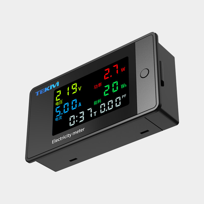 液晶 交流电压表100-265V 电流表功率能耗数字数显V多功能电压电