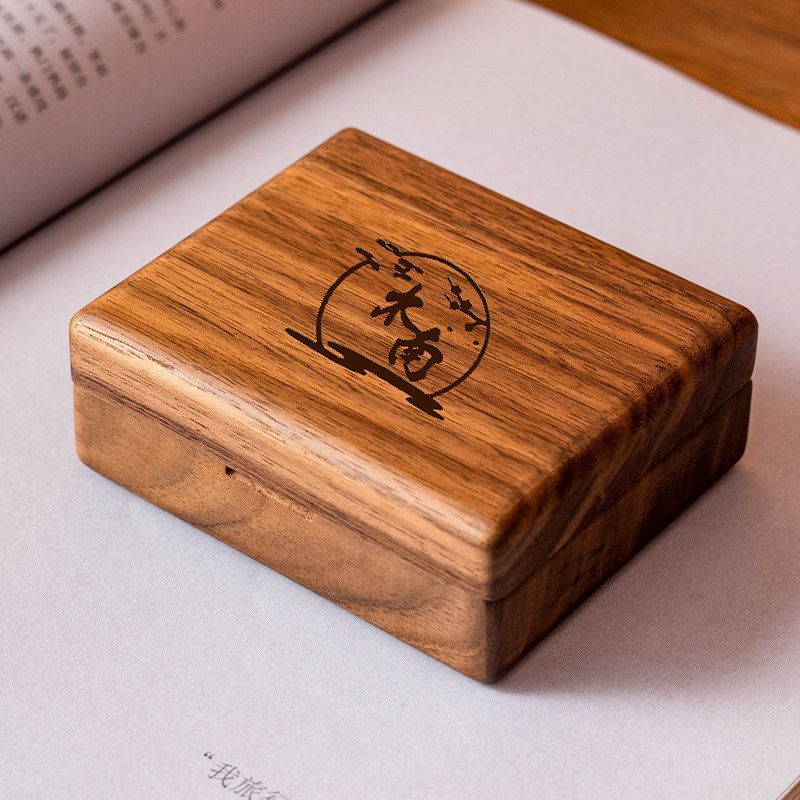 黑胡桃木首饰盒高l档项链吊坠珠宝盒戒指耳环耳针收纳盒可携式饰,收纳整理,首饰盒,淘宝优惠券,粉丝福利购,淘宝优惠卷