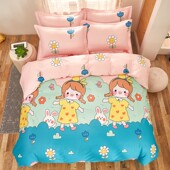 定做儿童被套纯棉单件可爱卡通床上被罩G公主风1.2米1.5m幼儿园