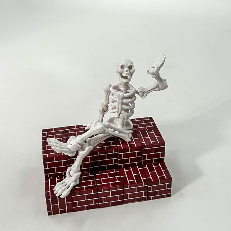 关节可动百变幸运骷髅人偶