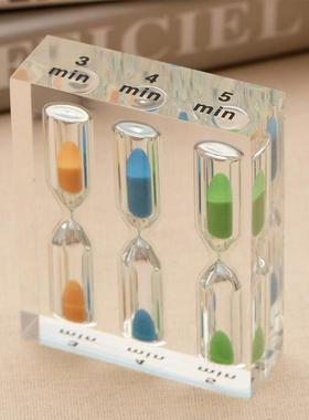 沙漏计时器1/2/3/4/5分钟创意时间漏斗家居装饰摆件节日朋友礼物