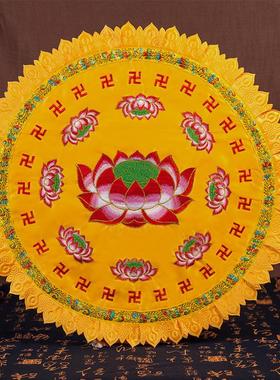 佛堂拜垫拜佛垫佛具用品跪垫莲花蒲团打坐垫禅修垫磕头跪拜垫