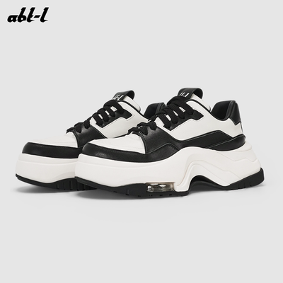 ABT-L牛皮厚底增高熊猫老爹鞋