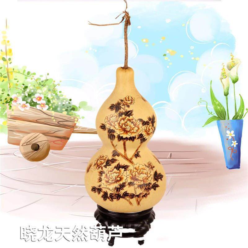 厂家工艺大葫芦手工烙画雕刻地摊庙会货源店铺客厅玄关摆放福