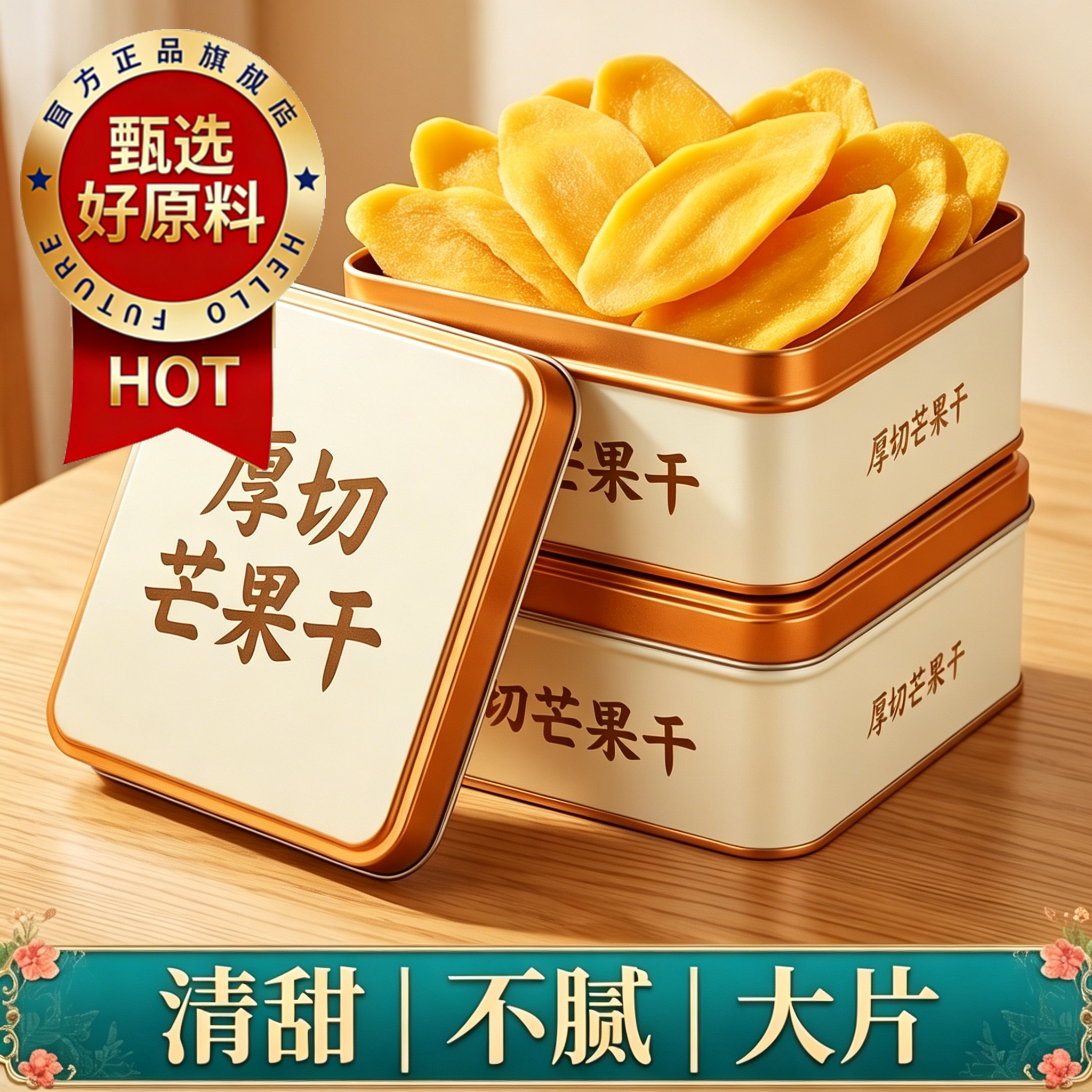 特级芒果干甄选原料水果干厚切解馋零食小吃休闲食品果脯蜜饯果干