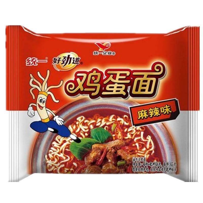 ￥好劲道方便面老款80后统一鸡蛋面整箱装商用袋装宿舍速食干吃泡