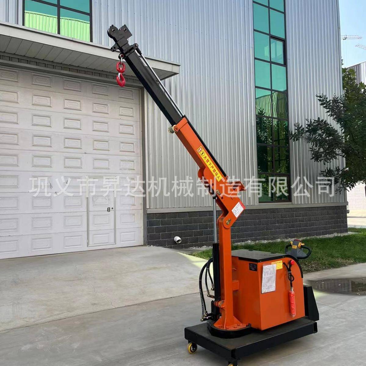 新款移动液压小吊机车间吊货电动小吊车手推伸缩平衡磨具配重车