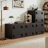 复古新款 电视柜小户型现代简约储物柜中古客厅卡门柜组合斗柜落地