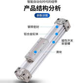 500 200 100 400 600L 300 40G 无杆气缸MY1B16 机械式