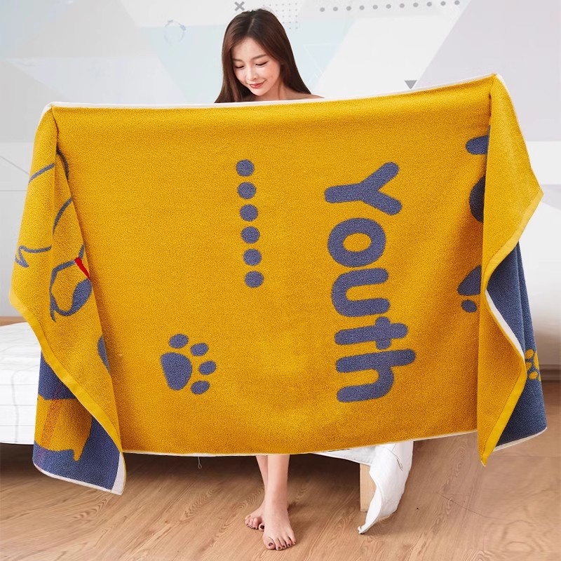 JOYLEO浴巾纯棉女春季吸水不掉毛2026新款100全棉洗澡儿童大毛巾