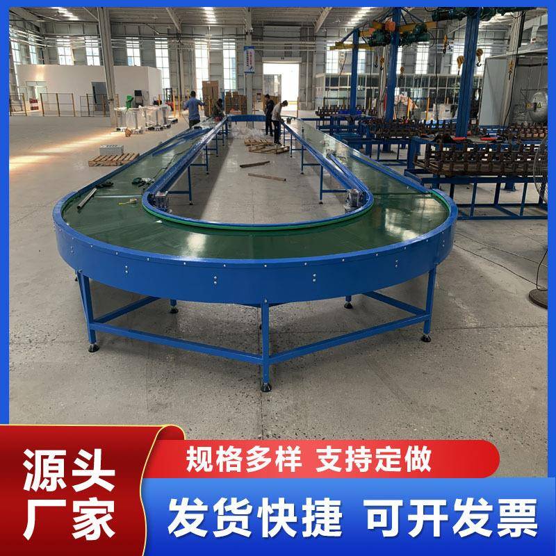 90度180度滚筒皮带流水线直角刀口食品环形输送机传送带U型转弯机