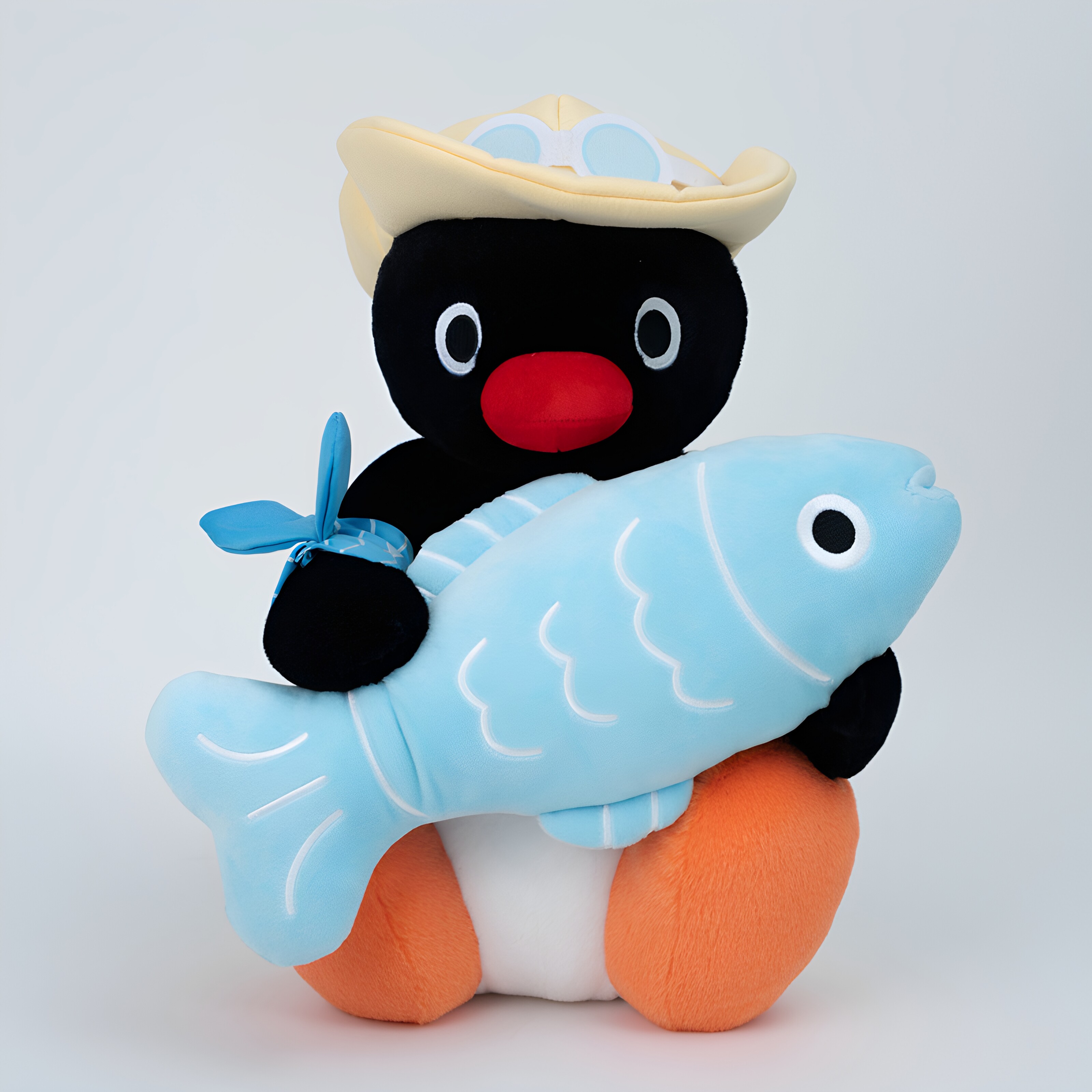 正版pingU玩具挂件钓鱼大王系列毛绒玩具挂件挂件男女生日礼物