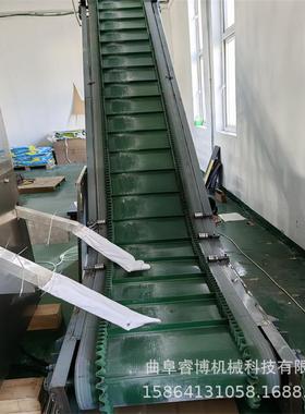 复合肥料装车倾皮带传送机PD300水果散胶角带传输设备大爬坡带式