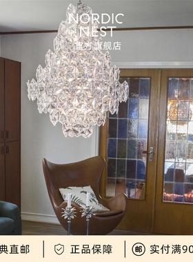瑞典直邮CC By Rydéns Monarque水晶吊灯轻奢别墅客厅餐厅灯高档
