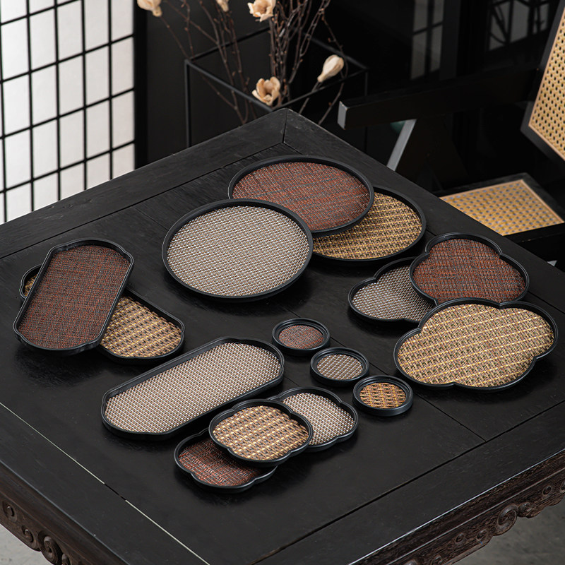 中式复古席面方形小茶盘家用功夫茶具干泡台杯垫壶承托盘,餐饮具,茶道/零配,淘宝优惠券,粉丝福利购,淘宝优惠卷