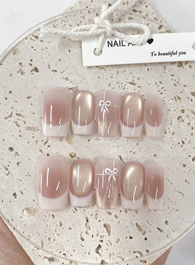 【甜心教主】纯欲风高级感晕染猫眼纯手工穿戴甲美甲显白nails