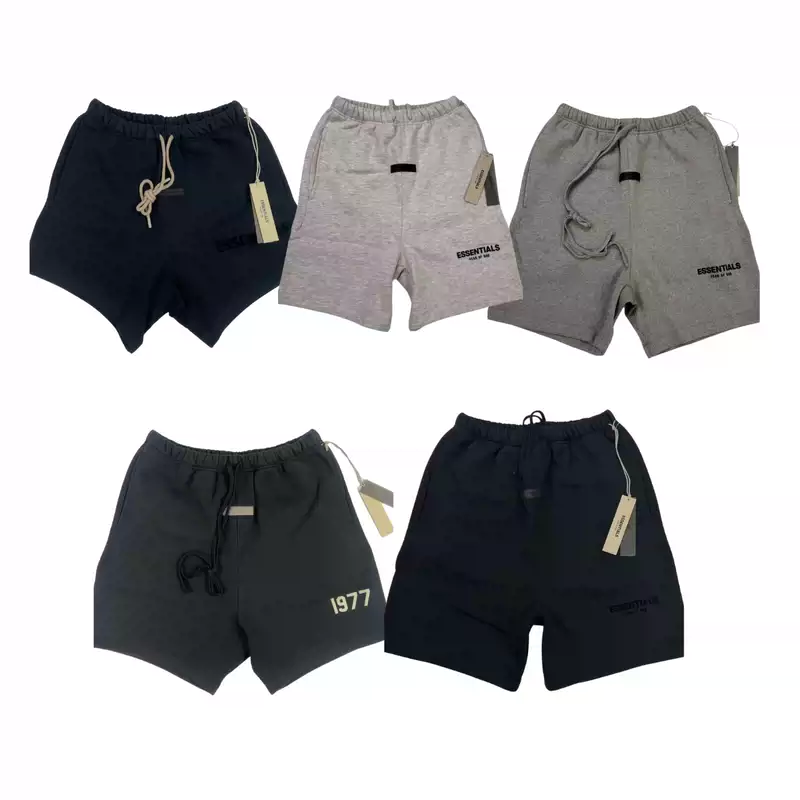 [✅LEGIT] ES04 Essentials SS22 Shorts | Iron Black 1977