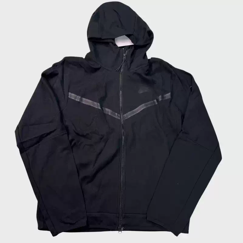 [✅LEGIT] NKF15 Nike Sportswear Tech Fleece Windrunner Full Zip Hoodie (FW24) Dark Grey Heather