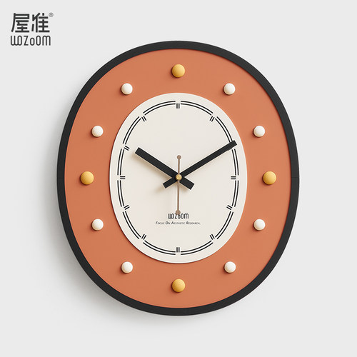 高颜值免打孔装饰时钟