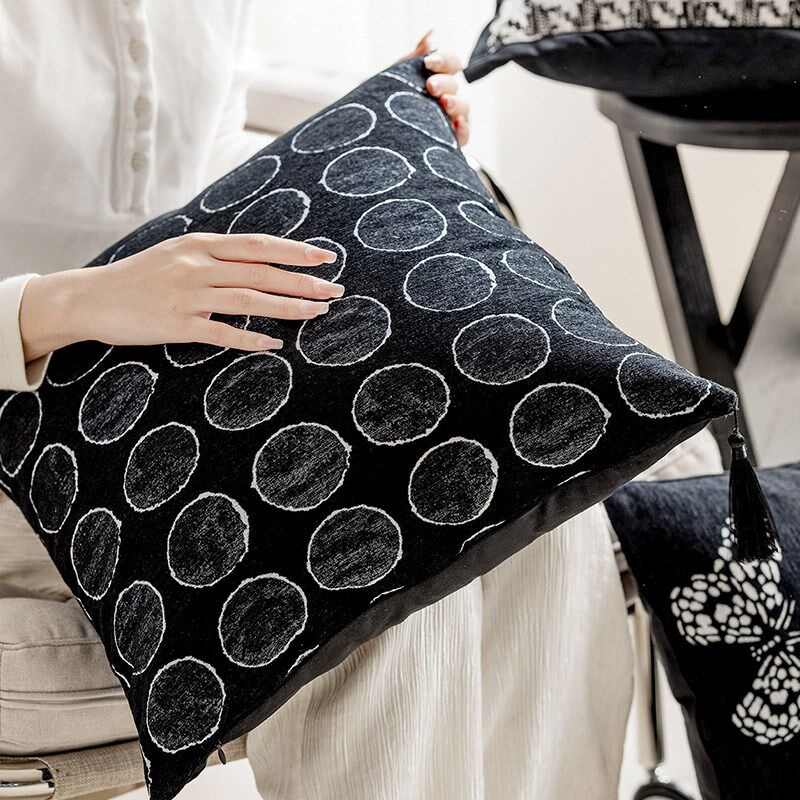 东方美学抱枕卧室床上s用靠枕靠垫客厅沙发抱枕套不含芯方枕