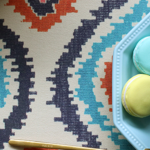 厚实棉麻桌布布艺田园美式复古家用长方K形餐桌垫布茶几布台布套