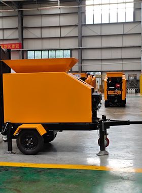 Towed Rock Crusher颚式破碎机四冲程汽油低噪音 建筑骨料碎石机