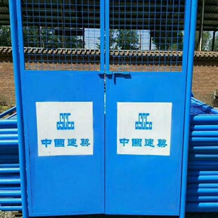 室内室外电梯井口防护门喷塑Q235  焊接护栏网现货电梯口井防护门