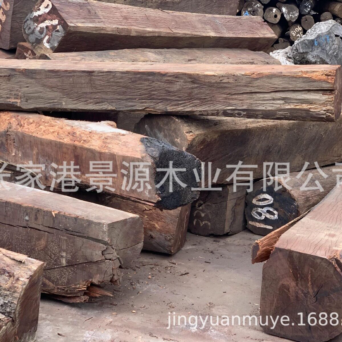 非洲白酸枝虎斑檀原木方料家具用