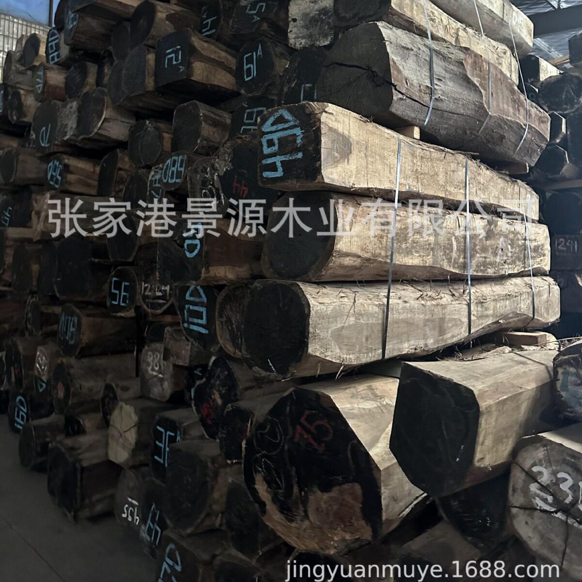 印尼黑酸枝/紫檀原木方料直供