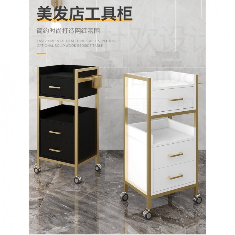 理发店发廊烫染剪发工具柜推车
