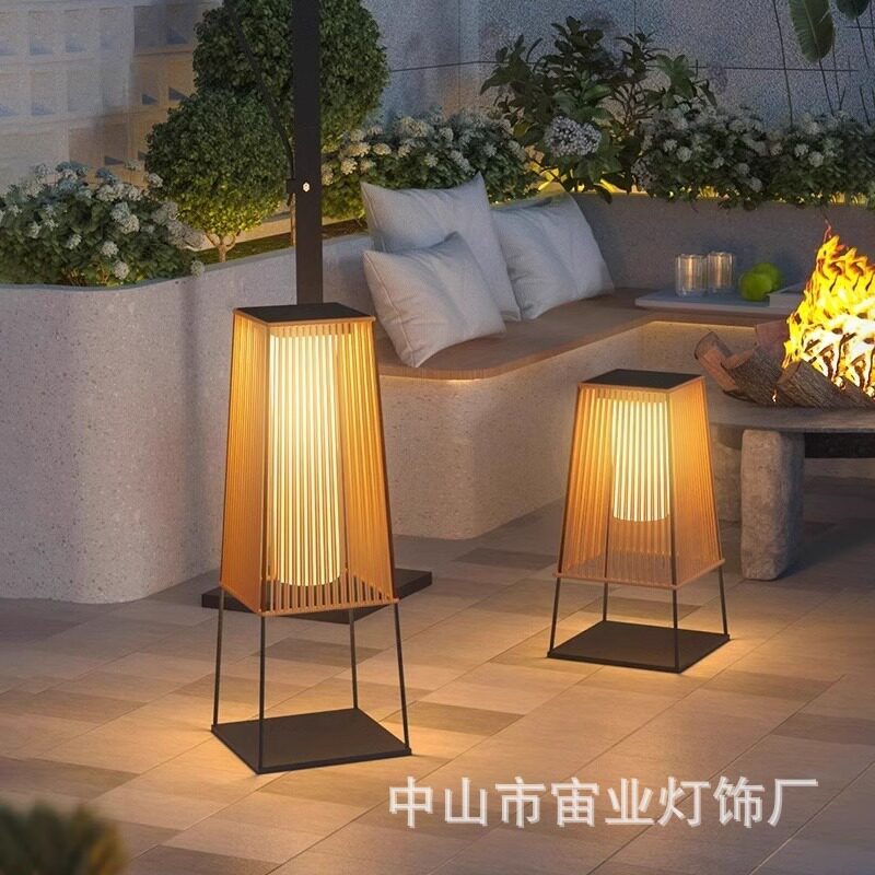 日式太阳能户外草坪氛围灯
