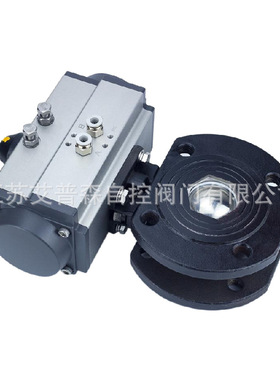 Q671F-16C  Q671F-25C气动对夹铸钢球阀 气动薄型球阀WCB/CFB