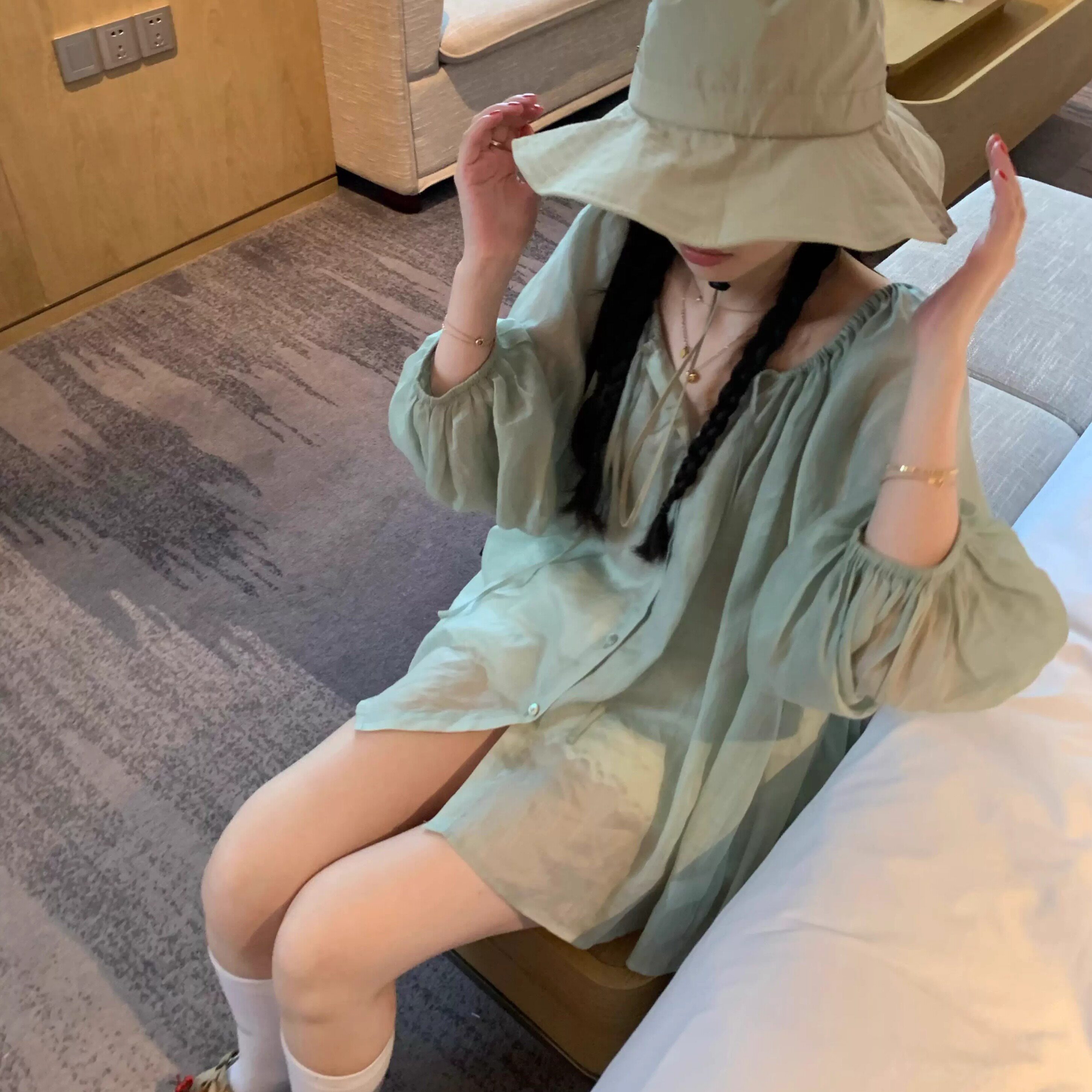 uungchuuu 推荐～超凉快 夏天100苎麻防晒上衣开衫
