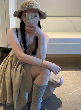 uungchuuu 25SS 可可奶咖 天丝无袖大裙摆垂感连衣裙春夏