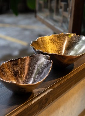 快速发货装饰推荐进口轻奢铝制装饰果盘收L纳碗创意深盘摆件家居