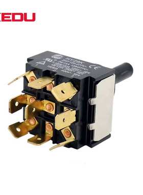 KEDU科都HY29E 29D 29K二/三档2/3档4/6/9脚钮子开关摇臂拨动开关