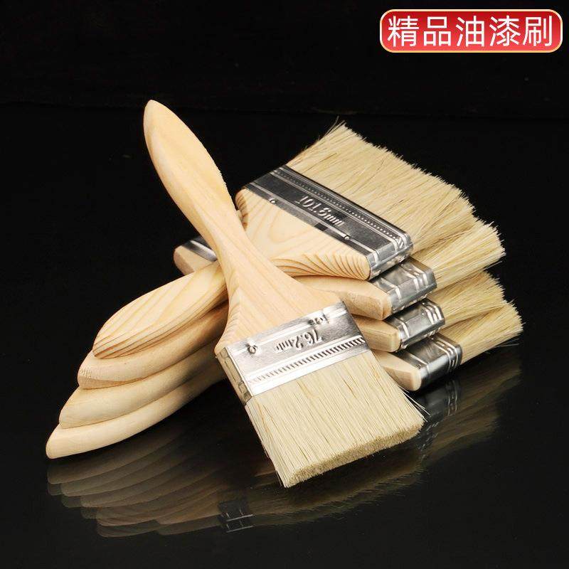 加厚木柄油漆刷船用毛刷子烧烤刷家装扫灰毛刷工业用刷厂家