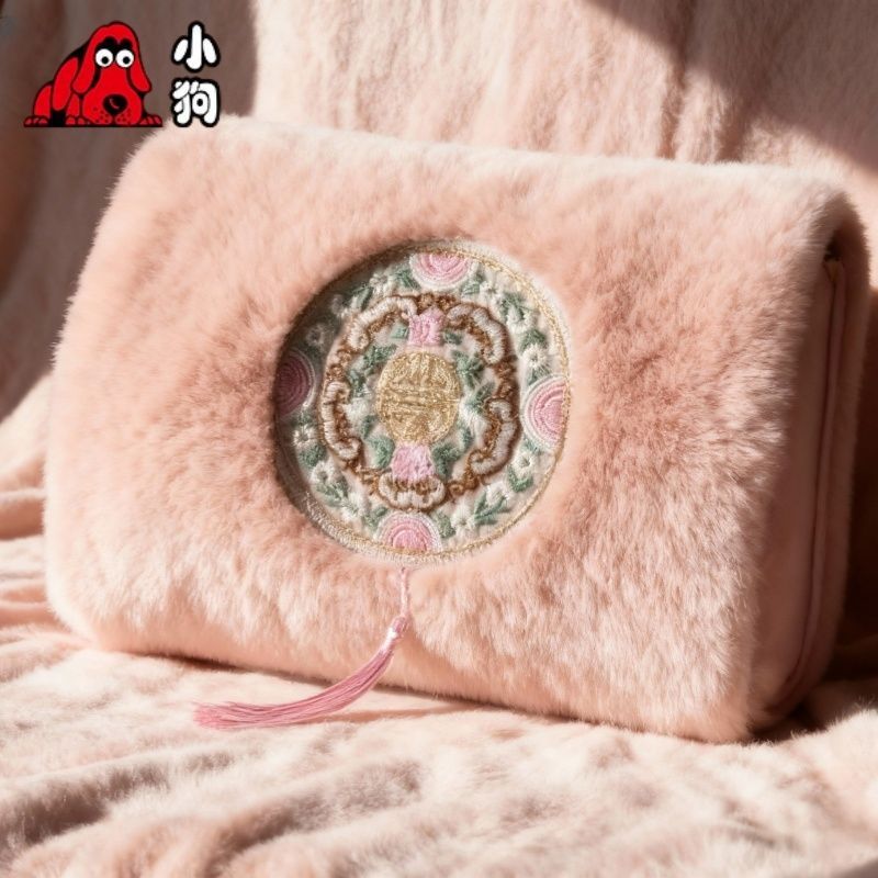 小狗牌电热水袋充电式防爆暖手脚暖水袋暖宝宝电暖宝可爱毛绒新款