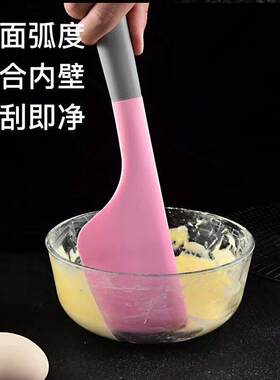 现货硅胶小号刮刀烘培奶油软胶抹刀食品级耐温涂抹器果酱勺刮烘