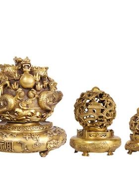 杨铜记铜九转乾坤炉铜乾坤鼎九龙炉铜时来运转