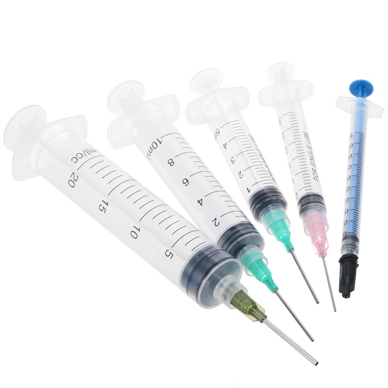 15 Pack New 20mll 10ml 5ml 3ml 1ml Syringes Blunt Tip Syring