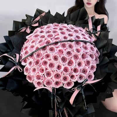 乌梅子酱鲜花99朵花束同城速递
