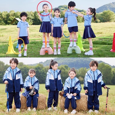 小学生校服套装春秋季幼儿园园服