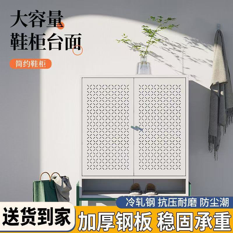 钢制对开门玄关大容量鞋柜