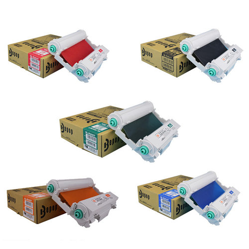 MAX标签打印机CPM-200GC原装卡匣色带CMYK全彩黑色SL-R201T碳带