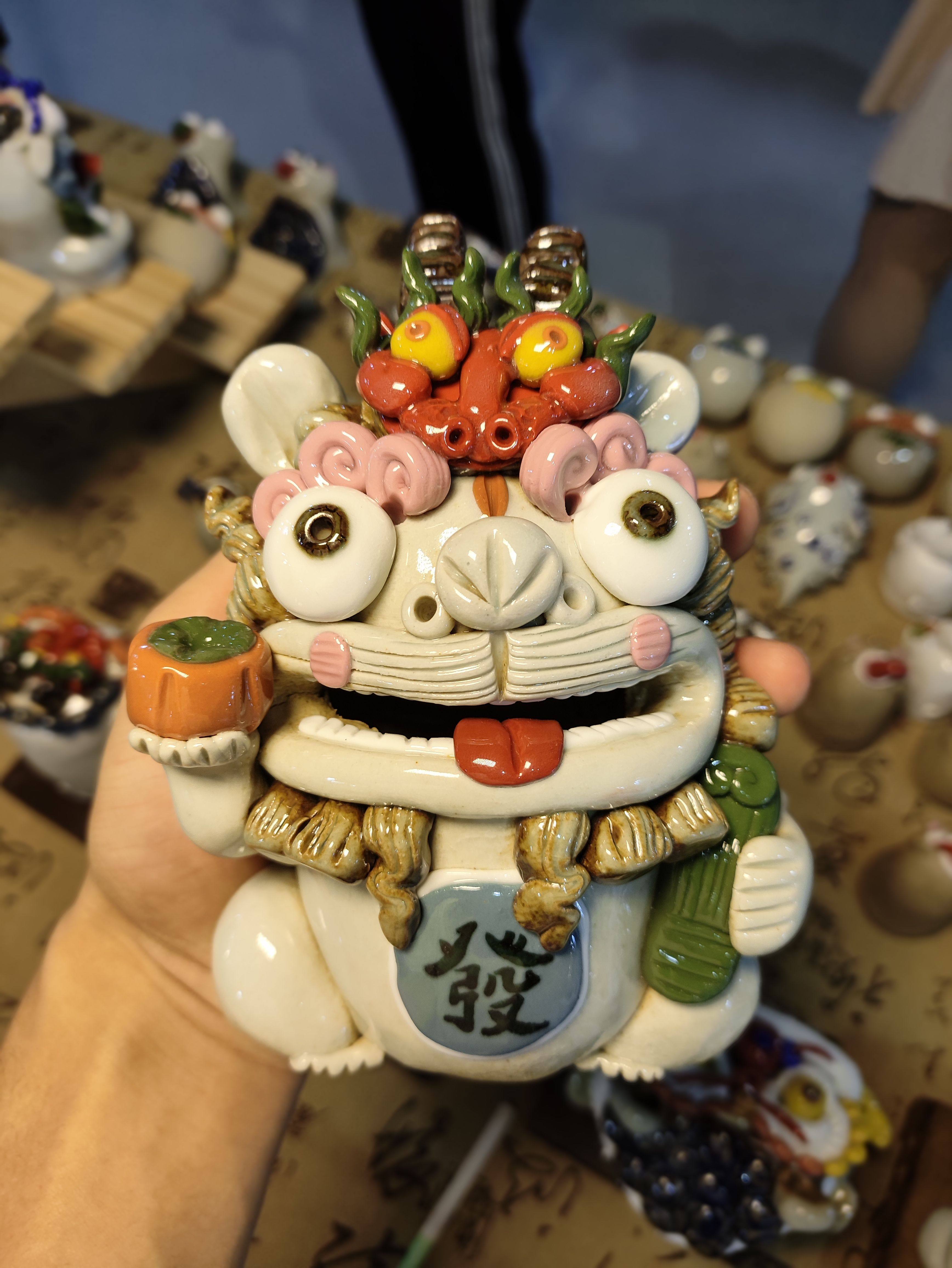 貔貅景德镇纯手工陶瓷摆件家居装装饰摆件